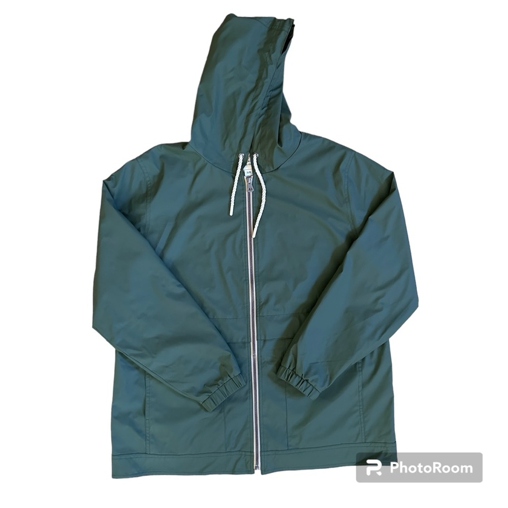Women’s Olive Rain Jacket Weatherproof Vintage Size Large